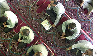 Iranian people gathered at Tehran university during Friday prayers