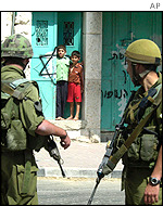 Israeli soldiers in Hebron